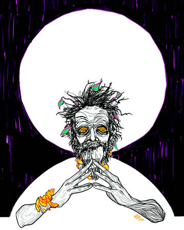 "Leshy" (2025), digital illustration