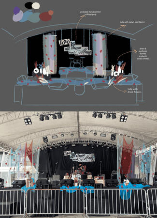"Love is All These and More: The Ridleys Album Anniversary" (2025), stage design