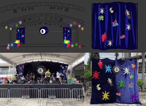 "8 Years of Any Name's Okay" (2025), stage design